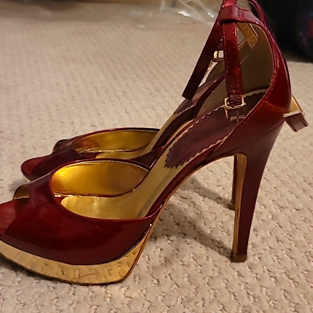 Beautiful red and gold heels